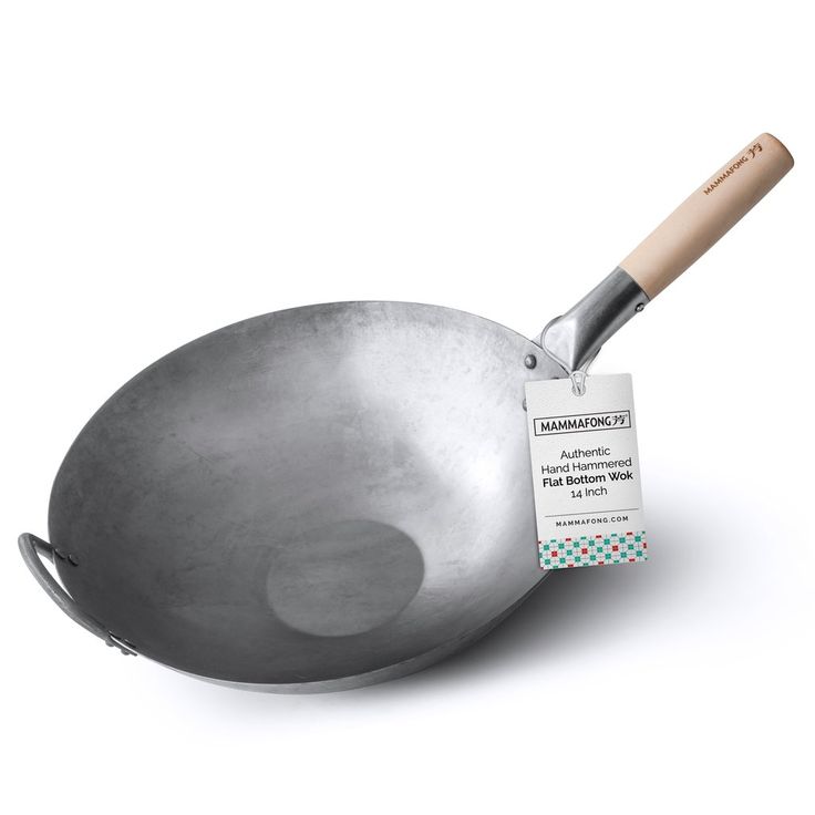 Carbon Wok with Wood Handle 12’’